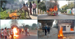 ২৭ ঘণ্টায় পুড়েছে বাসসহ ১৪ পরিবহন, বাদ যায়নি পুলিশ বক্সও