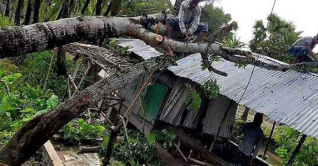 মাত্র ১০ মিনিটের ঝড়ে লন্ডভন্ড মৌলভীবাজার মাত্র ১০ মিনিটের ঝড়ে লন্ডভন্ড মৌলভীবাজার
