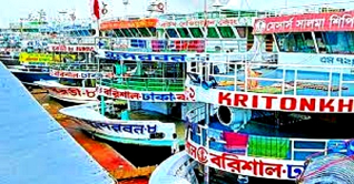 ব‌রিশা‌ল-ভোলায় লঞ্চ চলাচল বন্ধ, জলোচ্ছ্বাসের শঙ্কা