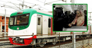 অবশেষে চাকা ঘুরল মেট্রোরেলের, প্রথম যাত্রী প্রধানমন্ত্রী