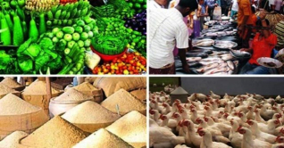 নিত্যপণ্যের দাম চড়া, সবজির বাজার স্থিতিশীল নিত্যপণ্যের দাম চড়া, সবজির বাজার স্থিতিশীল