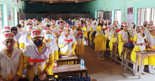 বাল্যবিবাহ প্রতিরোধে শপথ নিলো দুই শতাধিক স্কুলছাত্রী