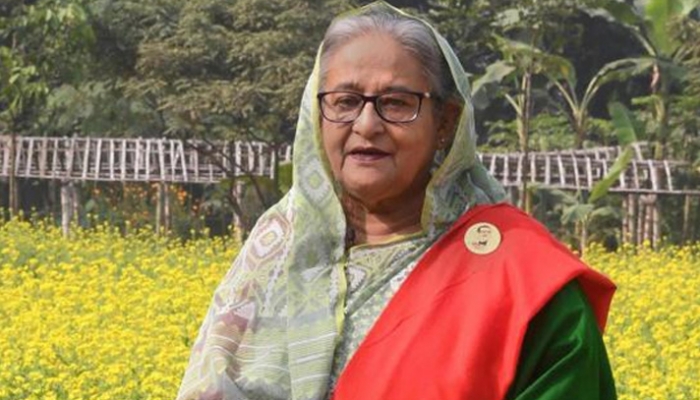 মহান বিজয় দিবস উপলক্ষে জাতির উদ্দেশে ভাষণ দেন প্রধানমন্ত্রী শেখ হাসিনা। ছবি: পিআইডি