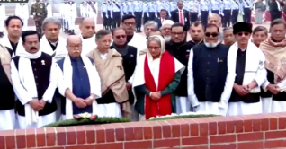 জাতীয় স্মৃতিসৌধে নতুন মন্ত্রিসভার শ্রদ্ধা নিবেদন