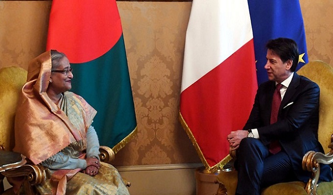 শেখ হাসিনা-জিউসেপ কোঁতে বৈঠক