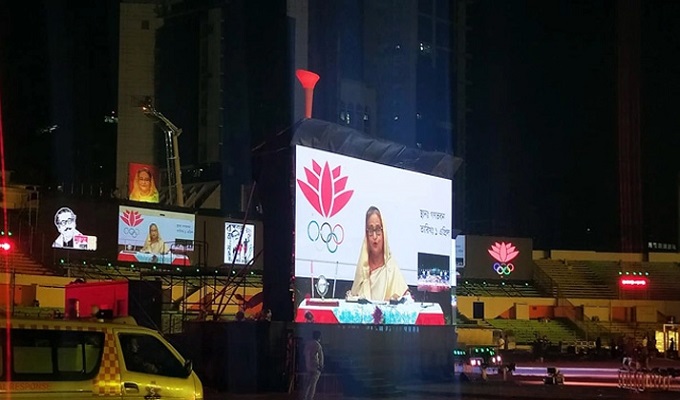 বঙ্গবন্ধু নবম বাংলাদেশ গেমস উদ্বোধন করলেন প্রধানমন্ত্রী