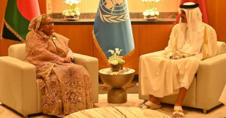 প্রধানমন্ত্রীর সঙ্গে কাতারের আমিরের বৈঠক