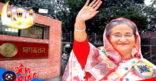 গণভবনে ঈদের শুভেচ্ছা বিনিময় করছেন প্রধানমন্ত্রী