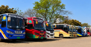 রাজশাহীর সঙ্গে সারা দেশের বাস চলাচল বন্ধ