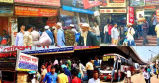 সায়দাবাদ বাস টার্মিনালে বাড়ছে ঘরমুখো যাত্রীদের চাপ