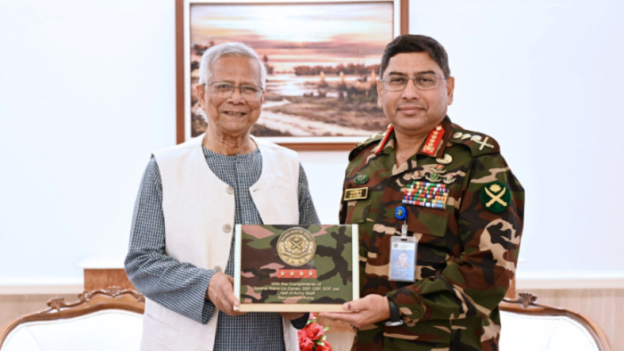 প্রধান উপদেষ্টা ও সেনাপ্রধানের বিদায়ী সাক্ষাৎ