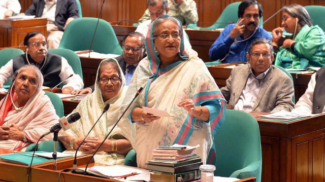 সংসদে প্রধানমন্ত্রী শেখ হাসিনা। ফাইল ছবি