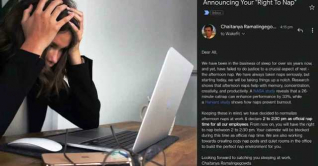 অফিসে ৩০ মিনিটের ঘুম বাধ্যতামূলক, টাকাও পাবেন কর্মীরা