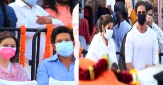 লতাকে শেষ শ্রদ্ধা জানাতে শিবাজি পার্কে শচীন-শাহরুখ লতাকে শেষ শ্রদ্ধা জানাতে শিবাজি পার্কে শচীন-শাহরুখ