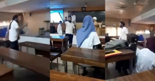 সলিমুল্লাহ মেডিকেল কলেজে ক্লাসরুমে লাঠি হাতে রহস্যজনক যুবক! সলিমুল্লাহ মেডিকেল কলেজে ক্লাসরুমে লাঠি হাতে রহস্যজনক যুবক!