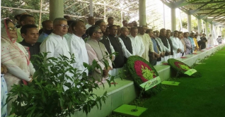 শেখ জামালের জন্মদিনে প্রধানমন্ত্রীর পক্ষে শ্রদ্ধা