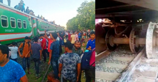 জয়পুরহাটে ট্রেনের বগি লাইনচ্যুত, দুর্ভোগে যাত্রীরা