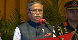 শপথ নিলেন রাষ্ট্রপতি মো. সাহাবুদ্দিন