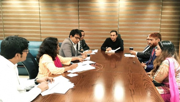 বিশ্ববিদ্যালয়ের ট্রাস্টি বোর্ডের সচিব ও সমন্বয়কারী ট্রাস্টি রবিন খানের সভাপতিত্বে অনুষ্ঠিত সমন্বয় সভা