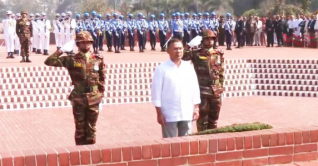 জাতীয় স্মৃতিসৌধে প্রধানমন্ত্রীর শ্রদ্ধা