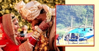 বিয়ের পরদিনই হেলিকপ্টারে কোথায় গেলেন ভিক্যাট