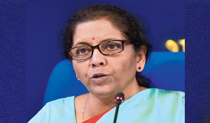 ভারতের কেন্দ্রীয় অর্থমন্ত্রী নির্মলা সীতারামন