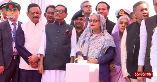 বঙ্গবন্ধু টানেল উদ্বোধন করলেন প্রধানমন্ত্রী