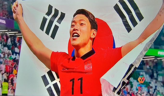 অতিরিক্ত সময়ের গোলে নকআউটে দ. কোরিয়া