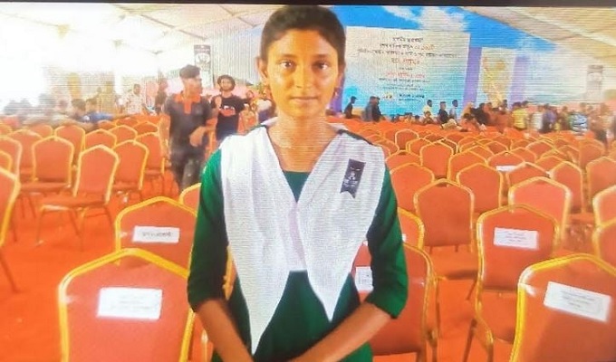 শিয়ালি সেকেন্ডারি হাই স্কুলের দশম শ্রেণীর ছাত্রী সুরাইয়া আক্তার জুঁই