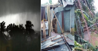 মধ্যে রাতে ঝড়ে লণ্ডভণ্ড দুই শতাধিক ঘরবাড়ি