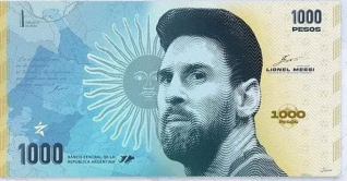 এবার আর্জেন্টাইন ব্যাংক নোটে মেসির ছবি