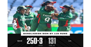 দ. আফ্রিকাকে হারিয়ে ইতিহাস সৃষ্টি করলো টাইগ্রেসরা দ. আফ্রিকাকে হারিয়ে ইতিহাস সৃষ্টি করলো টাইগ্রেসরা