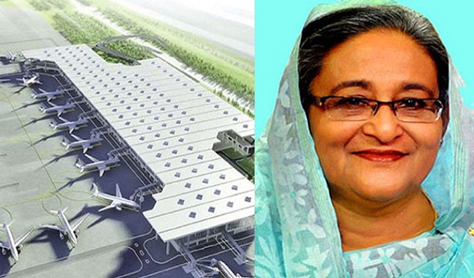 শাহজালালে তৃতীয় টার্মিনালের নির্মাণকাজের উদ্বোধন