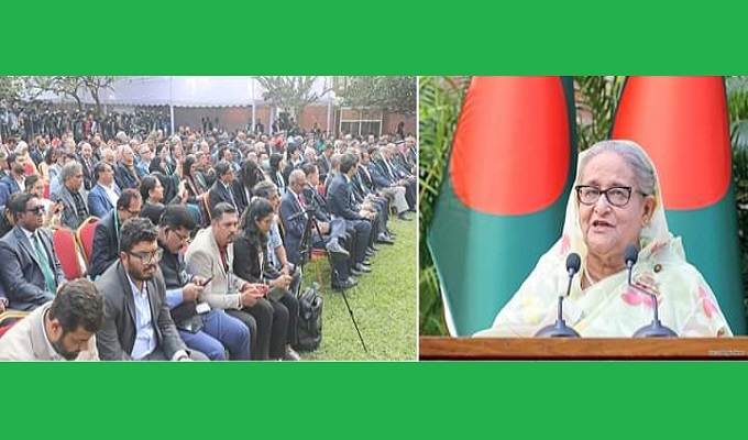 প্রধানমন্ত্রী শেখ হাসিনা। ছবি: ফোকাস বাংলা