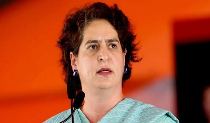 ভারতীয় জাতীয় কংগ্রেসের সাধারণ সম্পাদক প্রিয়াঙ্কা গান্ধী।