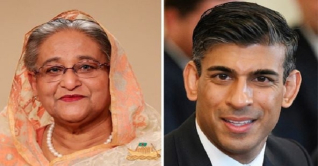 ব্রিটিশ প্রধানমন্ত্রী ঋষি সুনাককে প্রধানমন্ত্রীর অভিনন্দন