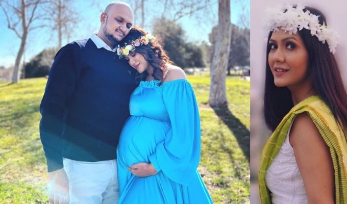 স্বামী সাইফুল আলম জুলফিকারের বুকে মাথা রাখা মারিয়া নূর।  ছবি ফেসবুক থেকে নেওয়া।