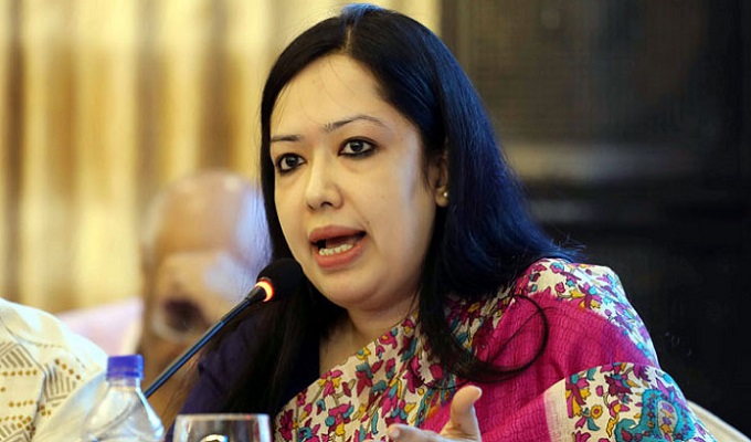 বিএনপির আন্তর্জাতিক বিষয়ক সম্পাদক ও সংসদ সদস্য রুমিন ফারহানা। পুরোনো ছবি