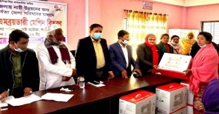 লামায় ৬২ নারী পেলেন এমব্রয়ডারি মেশিন 
