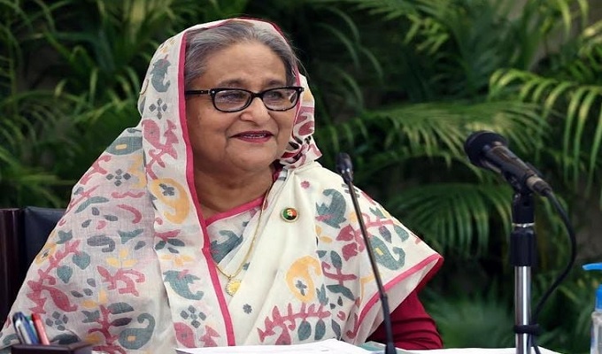 প্রধানমন্ত্রী শেখ হাসিনা।  পুরোনো ছবি