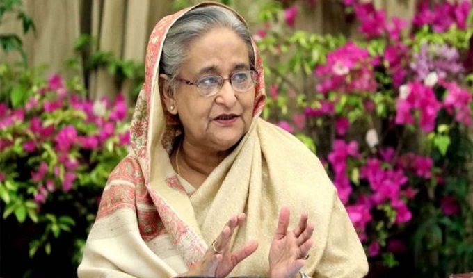 প্রধানমন্ত্রী শেখ হাসিনা।  পুরোনো ছবি