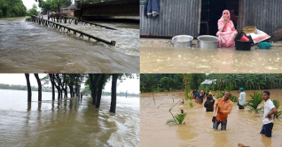 রংপুর ও সিলেটে বাড়ছে নদ-নদীর পানি, বন্যার আশঙ্কা রংপুর ও সিলেটে বাড়ছে নদ-নদীর পানি, বন্যার আশঙ্কা